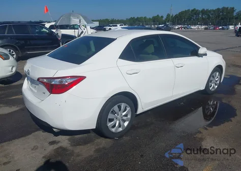 2015 Toyota Corolla Le from USA, damaged, VIN 2T1BURHE5FC442305